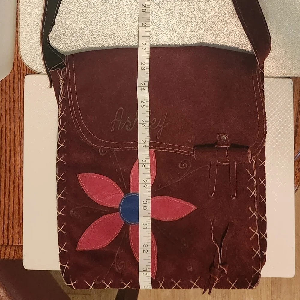 Brown suede personalized 